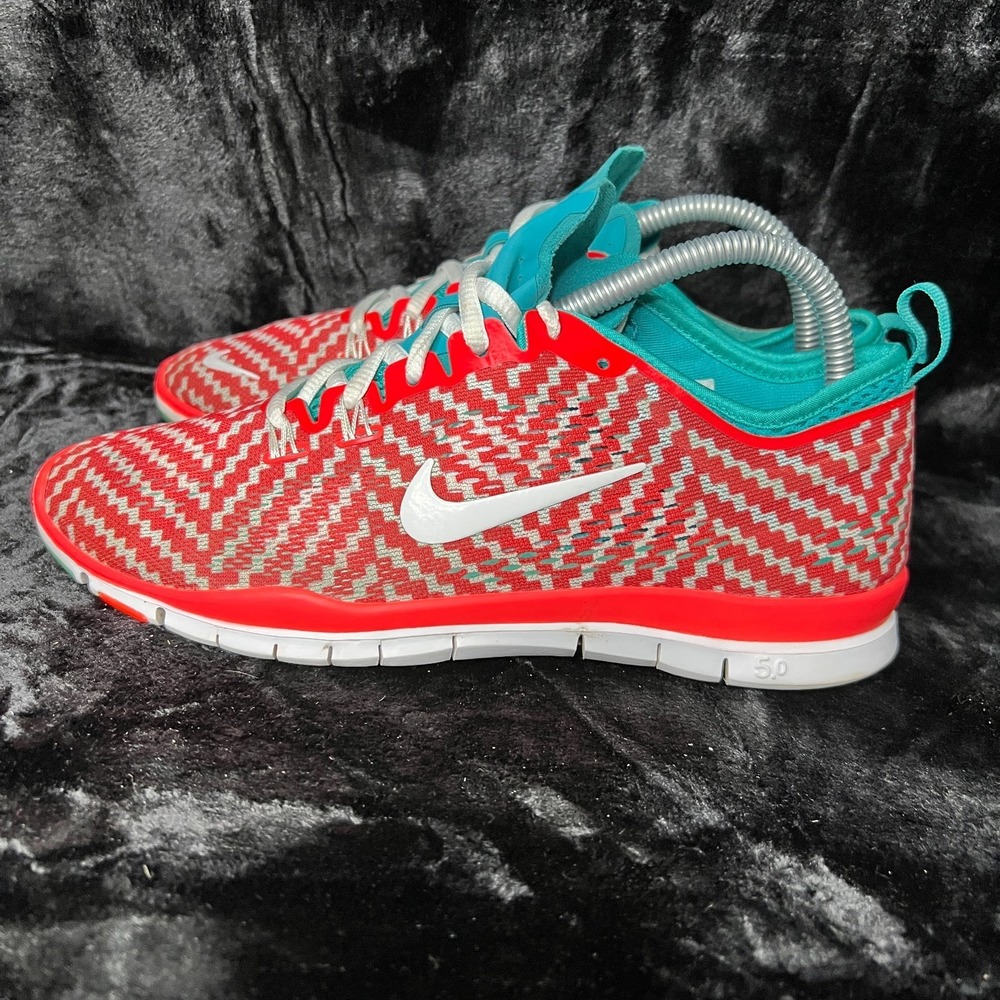 Nike Free TR Fit 4 629832-601 Womens US 8 Trail Running Shoes Red White Sneakers